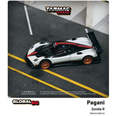 Tarmac Works 1:64 Global 64 Pagani Zonda R Bianco Benny White | eBay