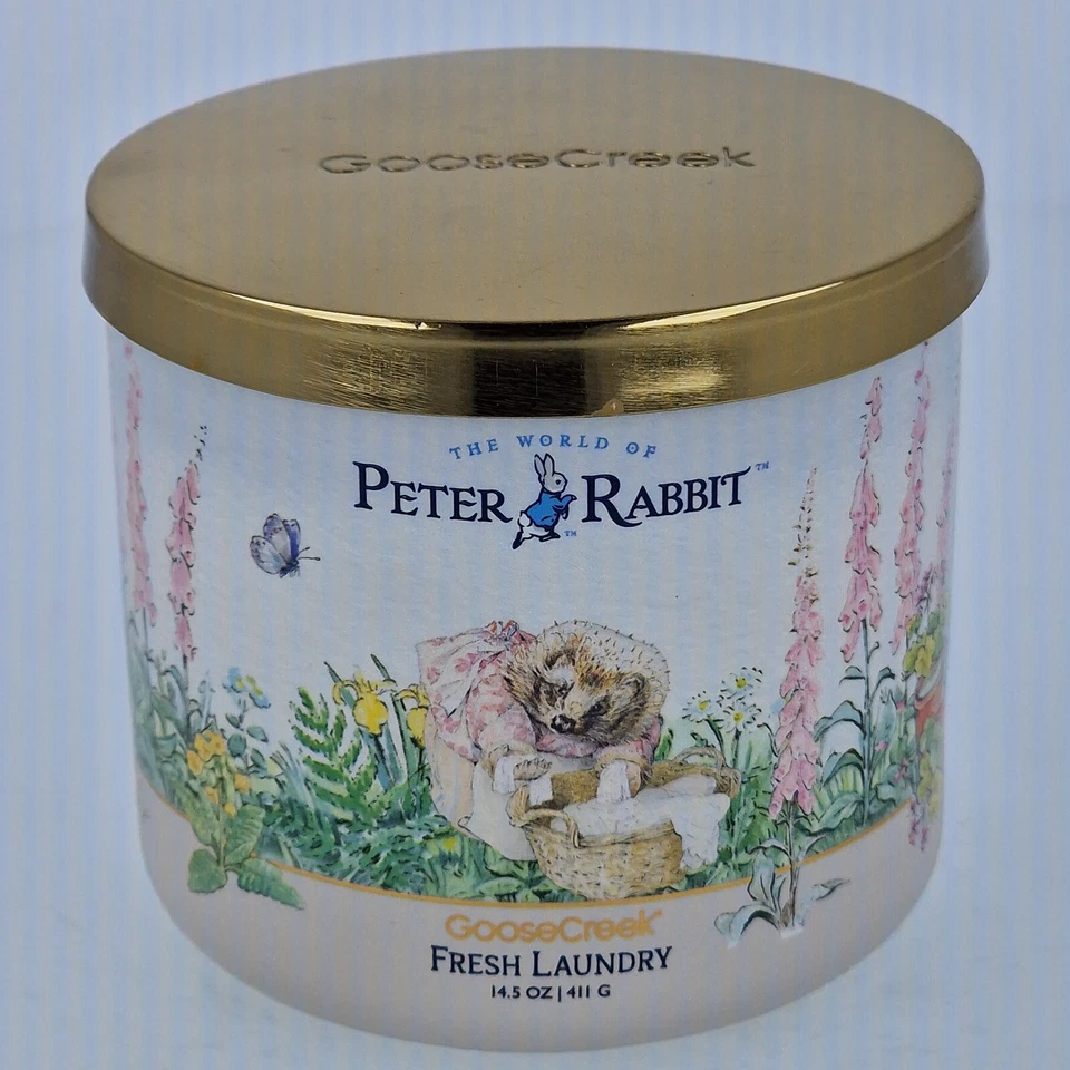 Goose Creek Candle Peter Rabbit™ Kerze Limited Edition 411g Fresh Laundry *NEU* - Bild 1 von 1