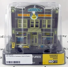 HO Scale Harrison's Hardware w/LED Built-&-Ready - Woodland Scenics #BR5022
