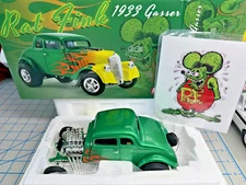 1/18 scale, ACME, RAT FINK, 1933 GASSER, GREEN with FLAMES!
