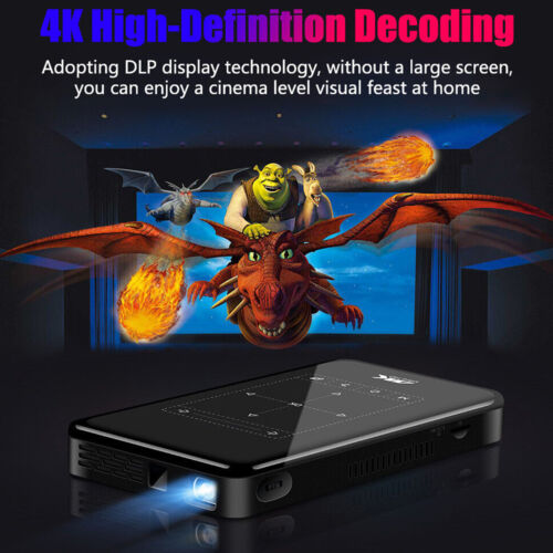 4K HD Smart Mini Projector Android WiFi Bluetooth 1080P 32GB Home Theater - Bild 8 von 15