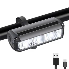 Outdoor LED Bike Light USB Rechargeable Super Bright Bicycle Front Headlight