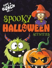 Halloween Activity Book For Kids aged 5-10: Search and find, how-to-draw, mazes,
