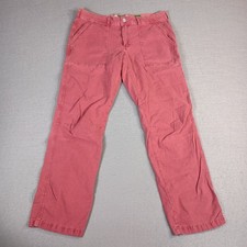Anthropologie Women 30 Pink The Wanderer Linen/Cotton Blend Pants Cargo 30x27.5