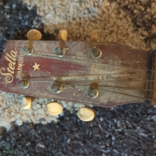 Stella Harmony Acoustic Guitar Vintage - Picture 4 of 15