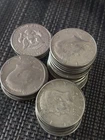 Lot 10 40% Silver Kennedy Half Dollars 1965-1970