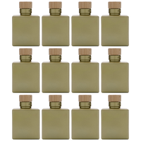 12X 100Ml Glasflasche Klarglas Mit Griffkorken