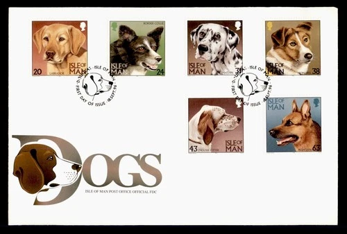 DR WHO 1996 GB ISLE OF MAN FDC DOG CACHET COMBO M71757