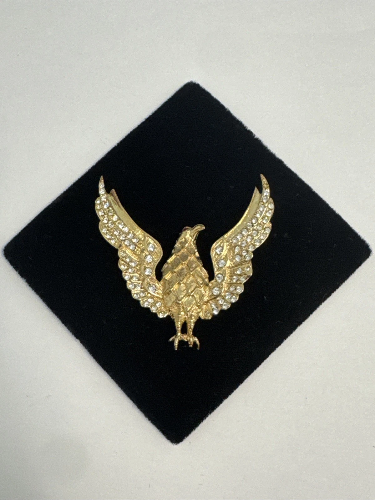Bijoux Fantaisie Pendantif Oiseau Doré Avec Strass