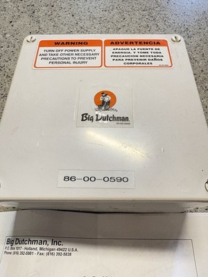 BIG DUTCHMAN Recirculating Feed Relay Power Junction Box Enclosure