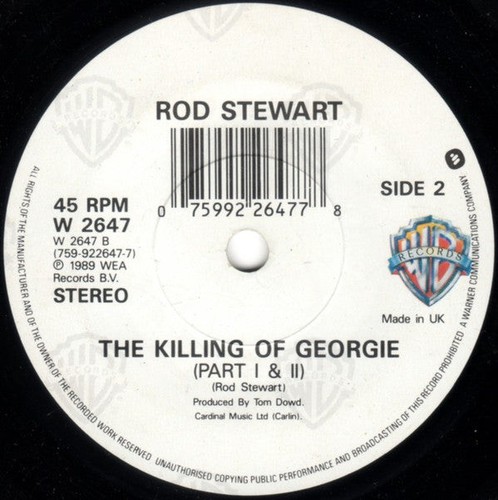 Rod Stewart - Downtown Train - Used Vinyl Record 7 - P1142z - Foto 4 di 4