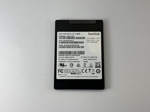 128GB SanDisc SSD X400 SATA SD8SBU-128G-1001 2,5 Zoll 7mm intern (gebraucht)