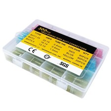 200PCS Electric Solder Seal Wire Connecter Heat Shrink Butt Terminal Connector E