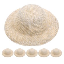 6 Pcs Mini Hats Miniature for Crafts Miniatures Accessories Tiny