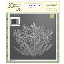Lisa Horton Crafts Embossing Folder And Die 6"X6"-Hyacinths