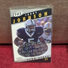 Larry Johnson   RC  Certified Autograph Auto Signature Penn State KC Chiefs RB