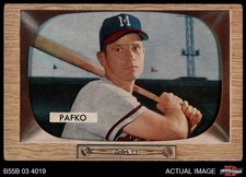 1955 Bowman #12 Andy Pafko Braves 3 - VG