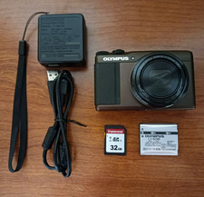 Olympus Stylus XZ-10 Digital Camera Black with Accessories Near Mint Japan