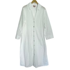 Show Me Your Mumu Open Knit Midi Dress 1X Button Front Resortwear Beach Cover Up