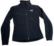 The North Face Womens XS Black Full-Zip Jacket Polyester Blend Lightweight Fleec