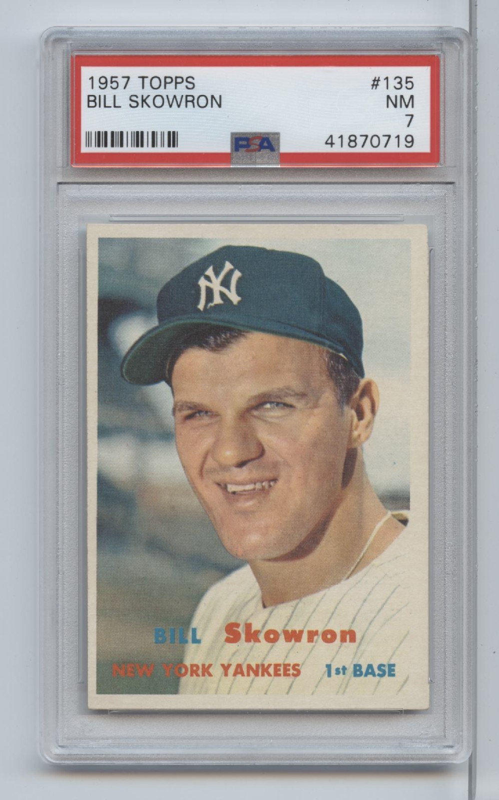 1957 Topps Bill Skowron #135 PSA 7