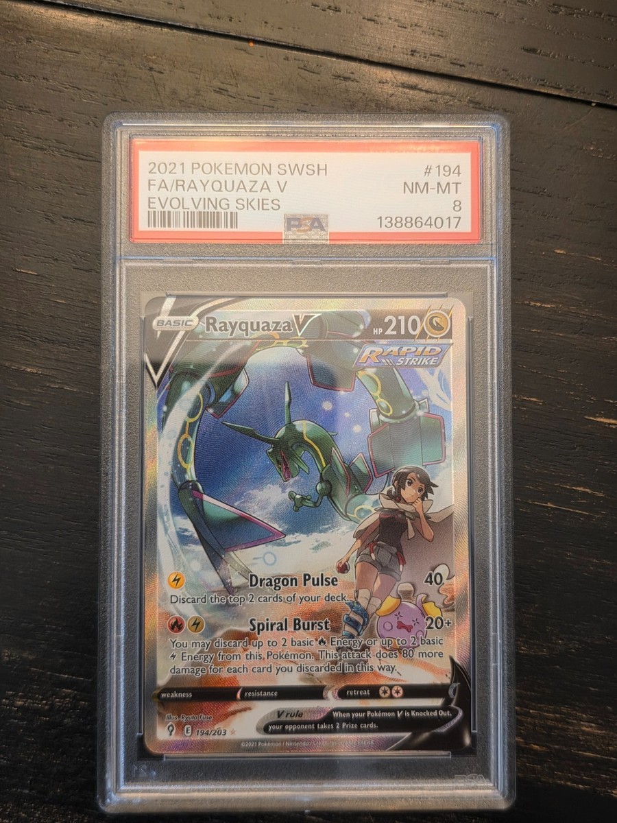 Rayquaza V (Alternate Full Art) 194/203 SWSH07: Evolving Skies