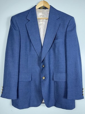 ADAMS ROW RICHMAN BROTHERS 44S Navy Blue Blazer UK Royal Livery Gold Buttons USA
