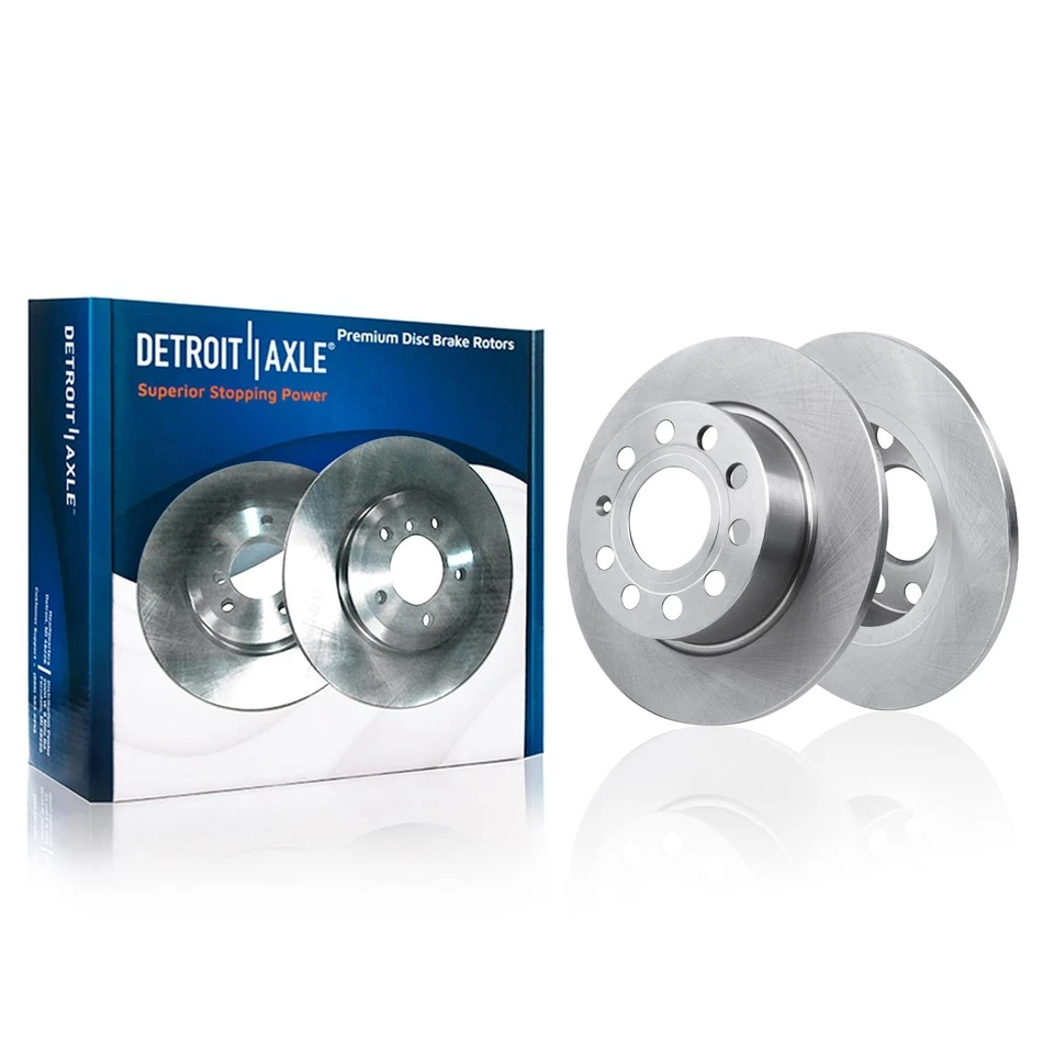 Rotores de disco traseros + pastillas de freno de cerámica para Audi A3 Volkswagen Jetta 2011-2018 Foto 3 de 4