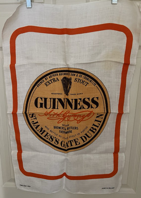 4 Guinness Bar Towels Irish Linen Extra Stout St James Gate Dublin Ireland NEW