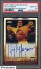 2015 Topps Chrome WWE Pulsar Refractor Hulk Hogan AUTO 2/75 PSA 10 POP 4