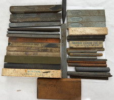 Vntg Lot of 34 Sharpening Stones Hones Norton Gesswein Carboloy Mostly New-Lot#2