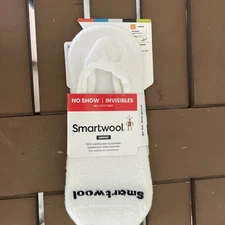 NWT SMARTWOOL Everyday No Show socks, Ever White, unisex, Large