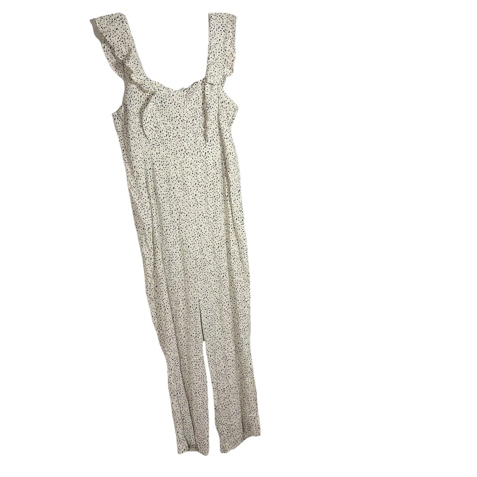 Mono Leith Nordstroms Marca Lunares Flutter Mujer’s XXL Negro Blanco Mameluco Foto 3 de 4