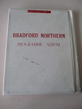 Bradford Northern ( Bulls) Rugby League Programme Binder #4
