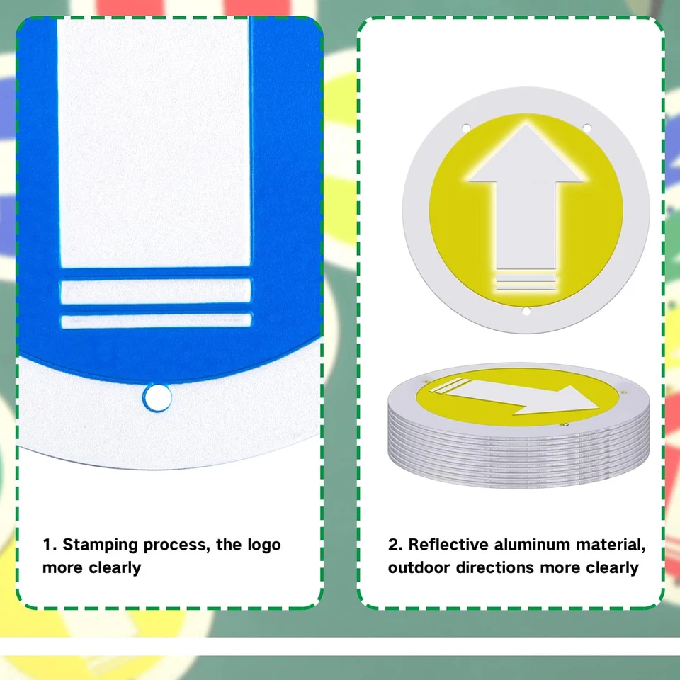 Reflective Trail Marker Pack - Bright Marking Reflectors, Blue, Green, Red, Yell - Image 3 of 4