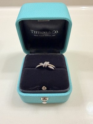 I*u様 （K06-20）TIFFANY&Co. ノットリング 約6.5号 Tiffany & Co. Knot Diamond Ring Size 6.5 | eBay