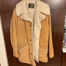 Western Rancher Suede Coat The Leather Shop Jacket Mens Sears Vintage 42 Regular