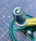 VINTAGE 1950’S GREEN & YELLOW CAST IRON ROTATING WATER SPRINKLER WORKS NEAR MINT — photo 7