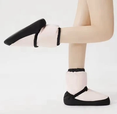 DAYDANCE Dance Warm Up Boots . Black Pink. UK Stock