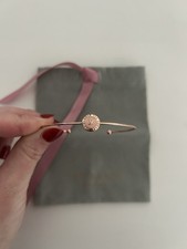 Ted baker Rose Gold Bangle With Baby Pink Feature