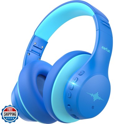 EarFun K4NC Active Noise Cancelling Headphones for Kids, 120H Playtime, 74/85