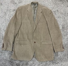 Lauren Ralph Lauren Blazer Mens 44L Brown Corduroy Sport Coat Jacket Classic