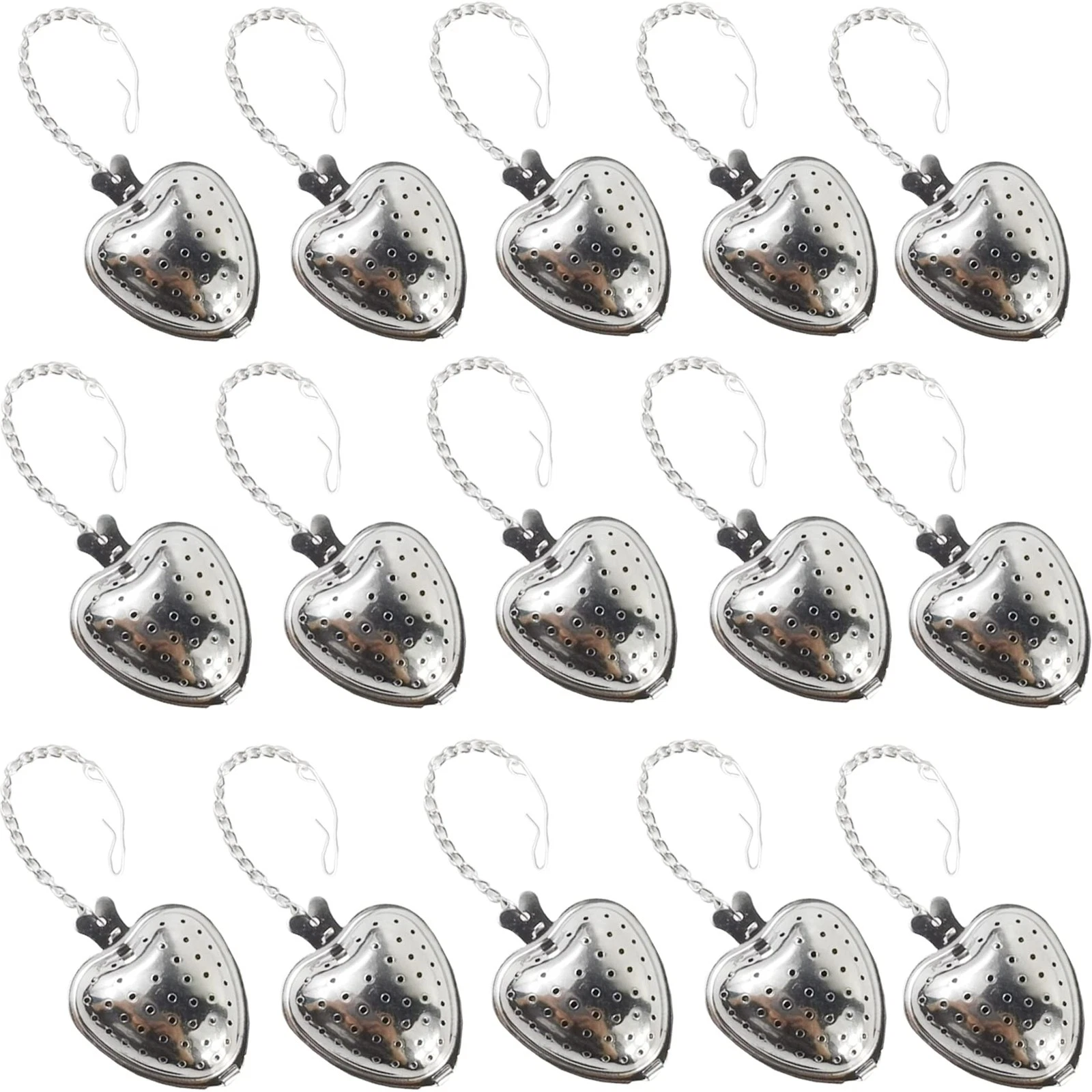 15PCS Stainless Steel Tea Ball 1.5 Inch Tea Infuser Strainers Tea Strainer Fi...