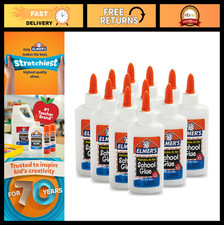 Non-Toxic Liquid School Glue for Slime Crafts, Washable, 4oz, 12 Pack - Ideal