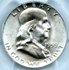 1959 Franklin Half Dollar, PCGS MS64FBL