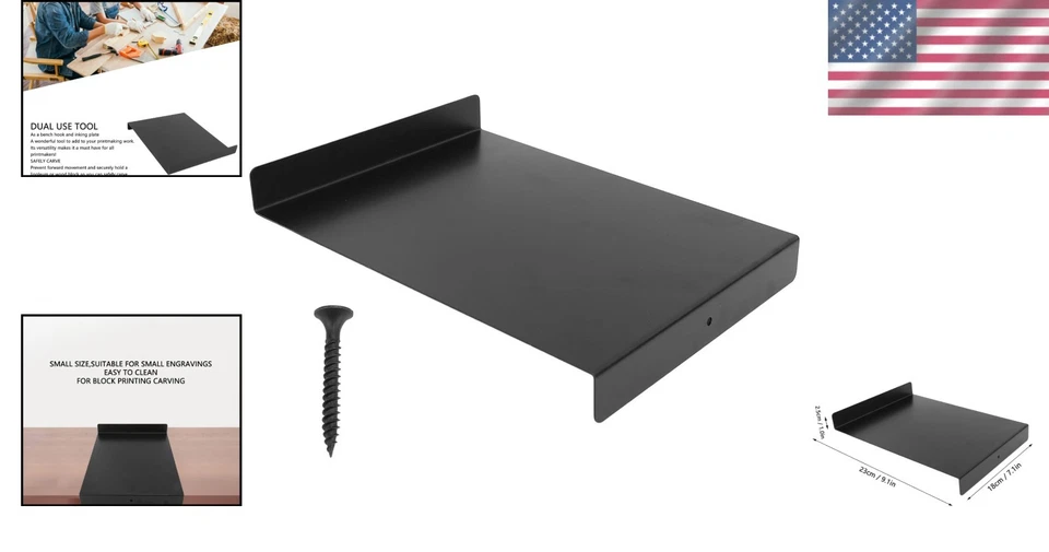 Block Printing Kit with Bench Hook and Inking Plate for Carving and Printing - Image 2 of 4