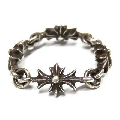 Chrome Hearts Tiny E CH Plus Ring US 6 Silver Unisex Chrome Hearts Tiny E CH Plus Ring US 6 Silver Unisex