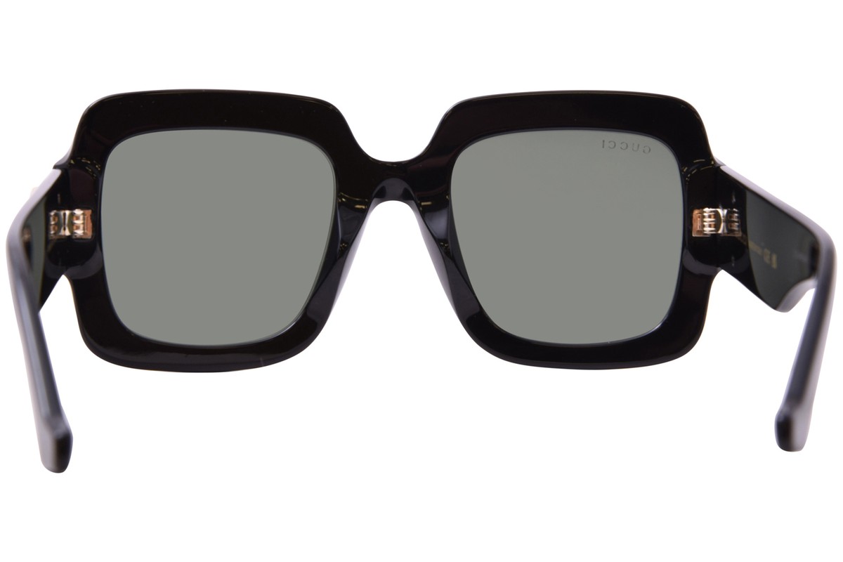 Gucci GG1547S 001 Sunglasses Women's Black/Grey Rectangle