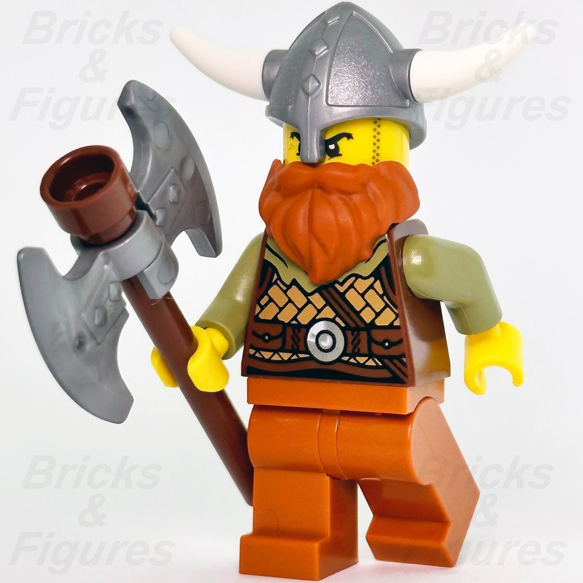 LEGO® Viking Warrior Male Creator Minifigure with Dark Orange