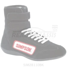 Fits Simpson High Top Shoes 11 Black 28110BK